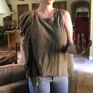 Free People, Boho Edgy/Fringy Tank Top, Size Small